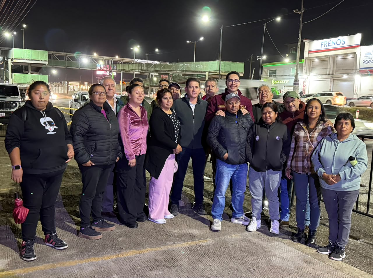 Pachuca concluye primera etapa de iluminación en el bulevar Felipe Ángeles
