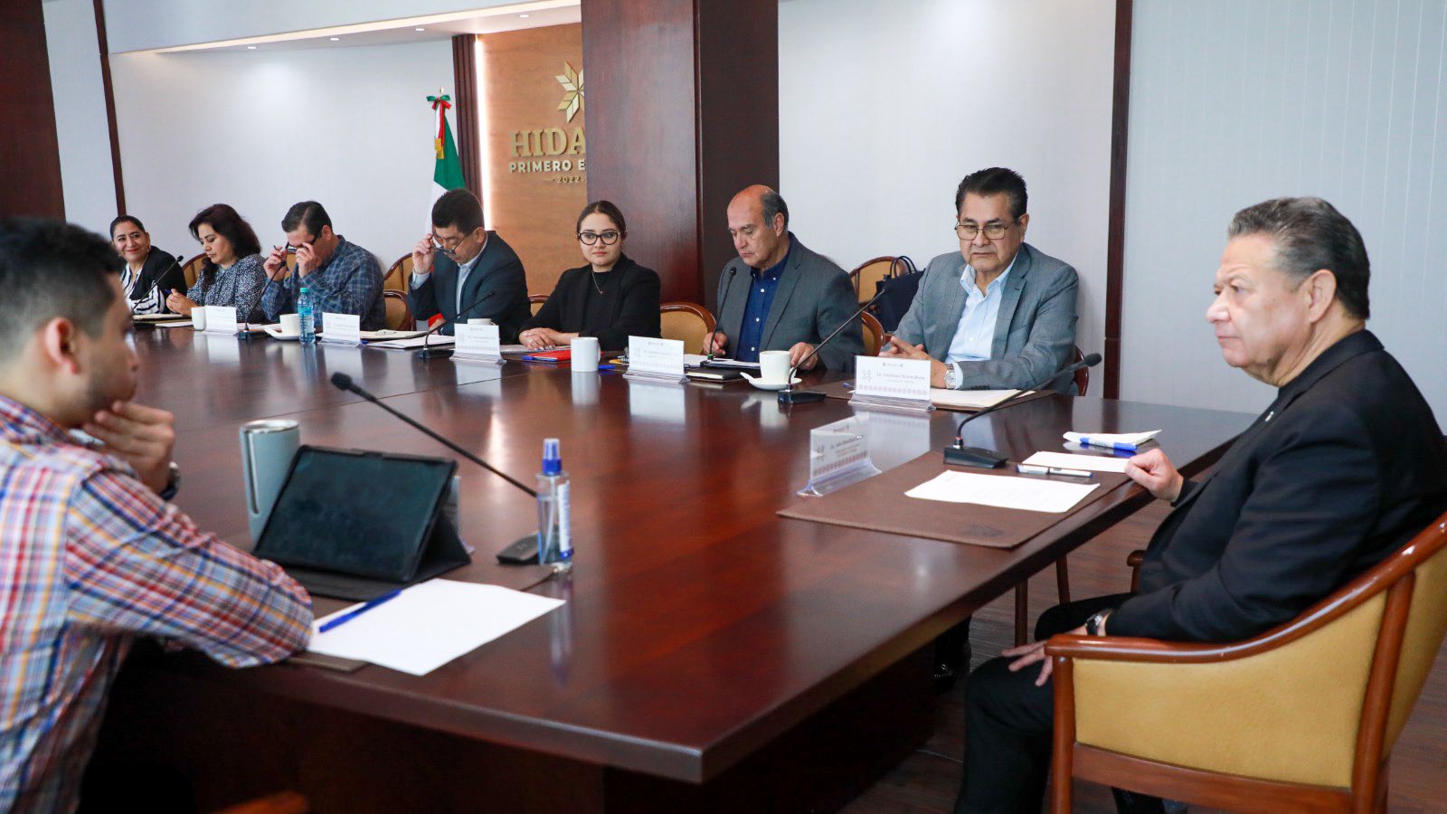 Revisan proyectos estrategicos en reunion de gabinete del Gobierno de Hidalgo