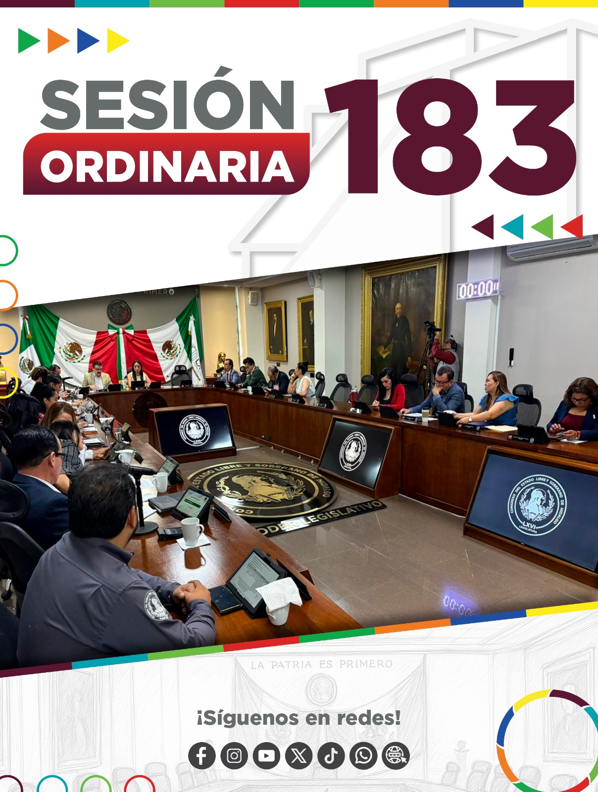 Congreso de Hidalgo presenta iniciativas para fortalecer educación, derechos humanos, seguridad y desarrollo social