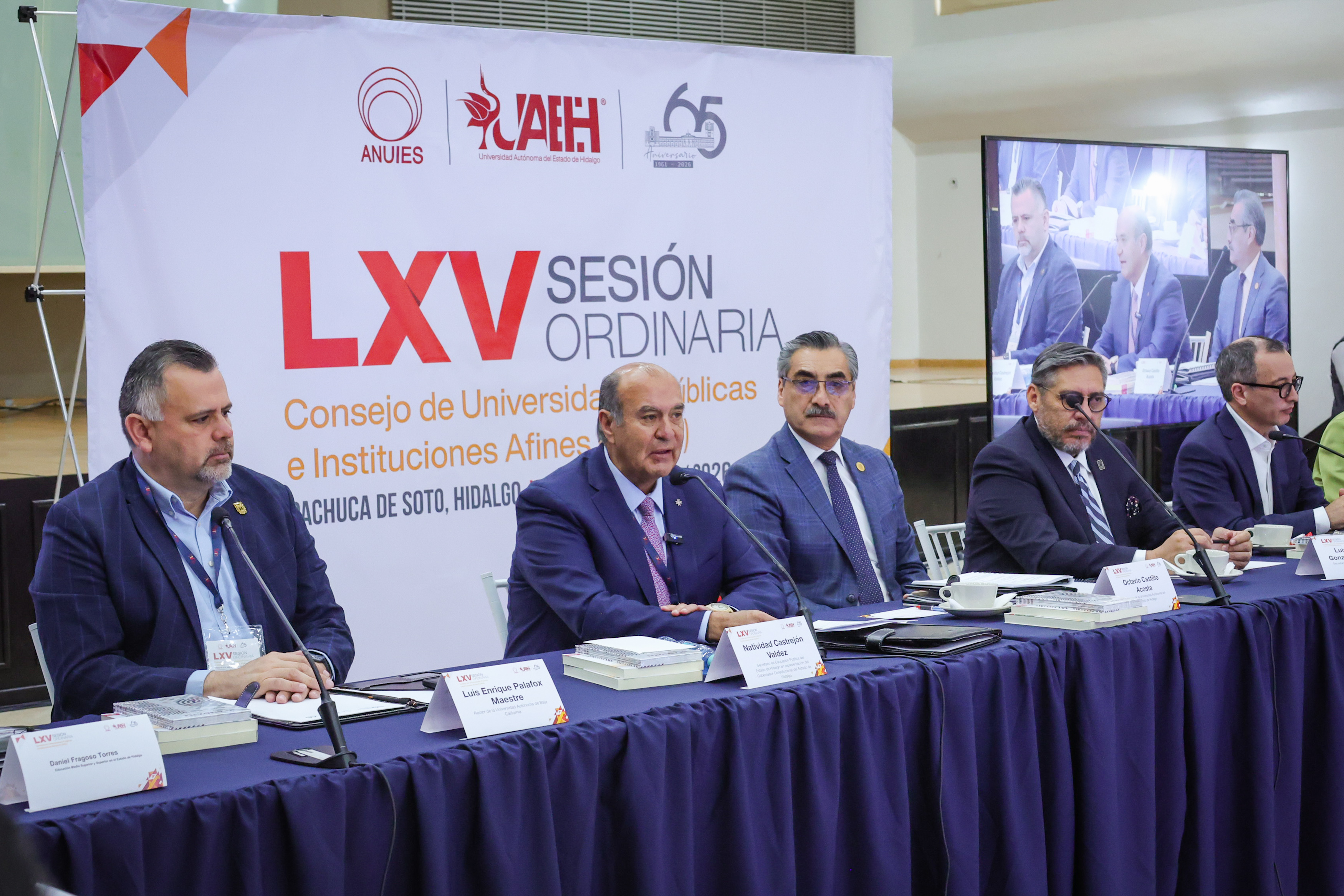 Hidalgo reúne a líderes de la educación superior durante la LXV Sesión Ordinaria del CUPIA