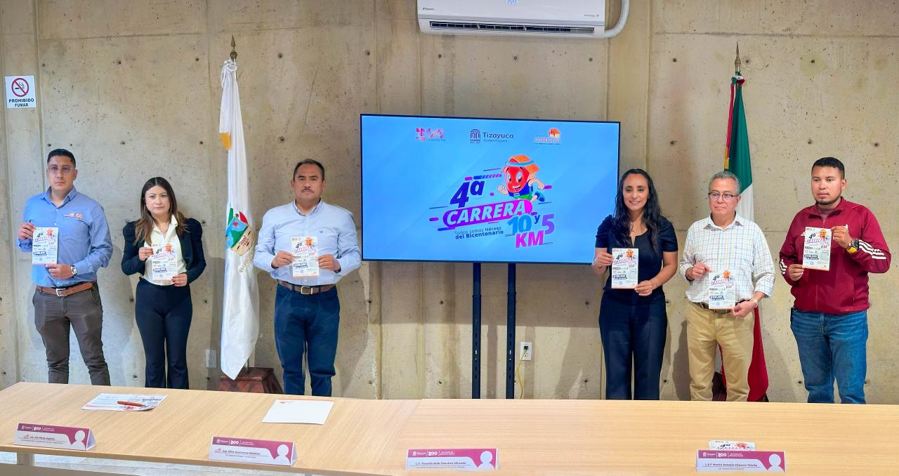 Gobierno Municipal de Tizayuca e iniciativa privada impulsan el deporte con la cuarta edición de la carrera "Todos Somos Héroes del Bicentenario"