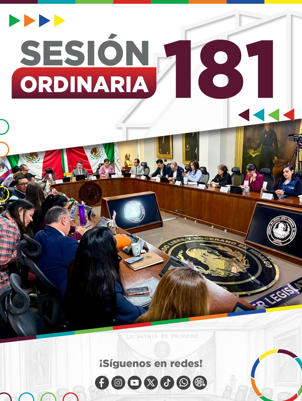 Congreso de Hidalgo presenta iniciativas en materia de derechos, bienestar social y fortalecimiento institucional