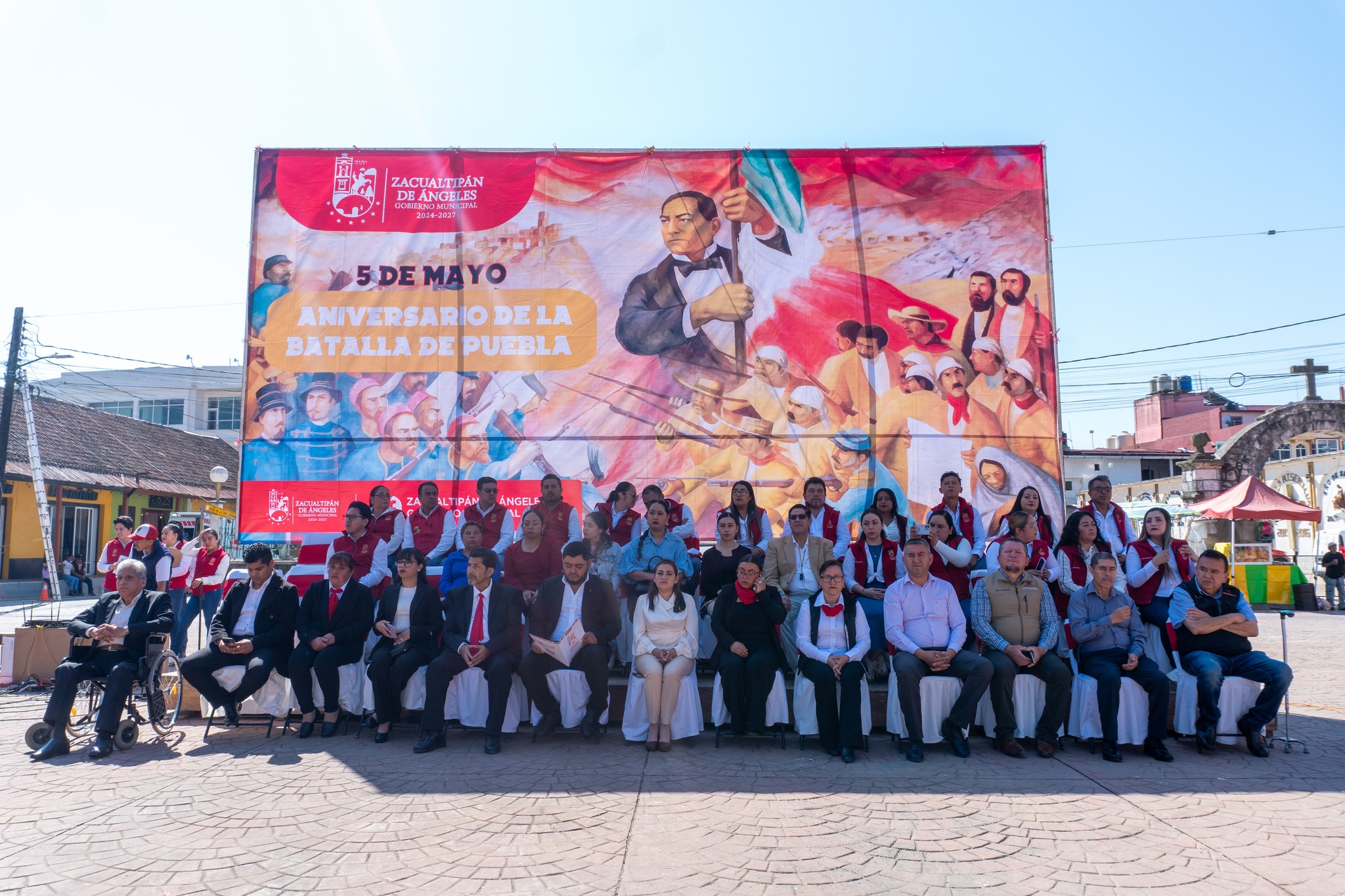 Zacualtipán conmemora el 164 aniversario de la Batalla de Puebla con ceremonia cívica y participación estudiantil